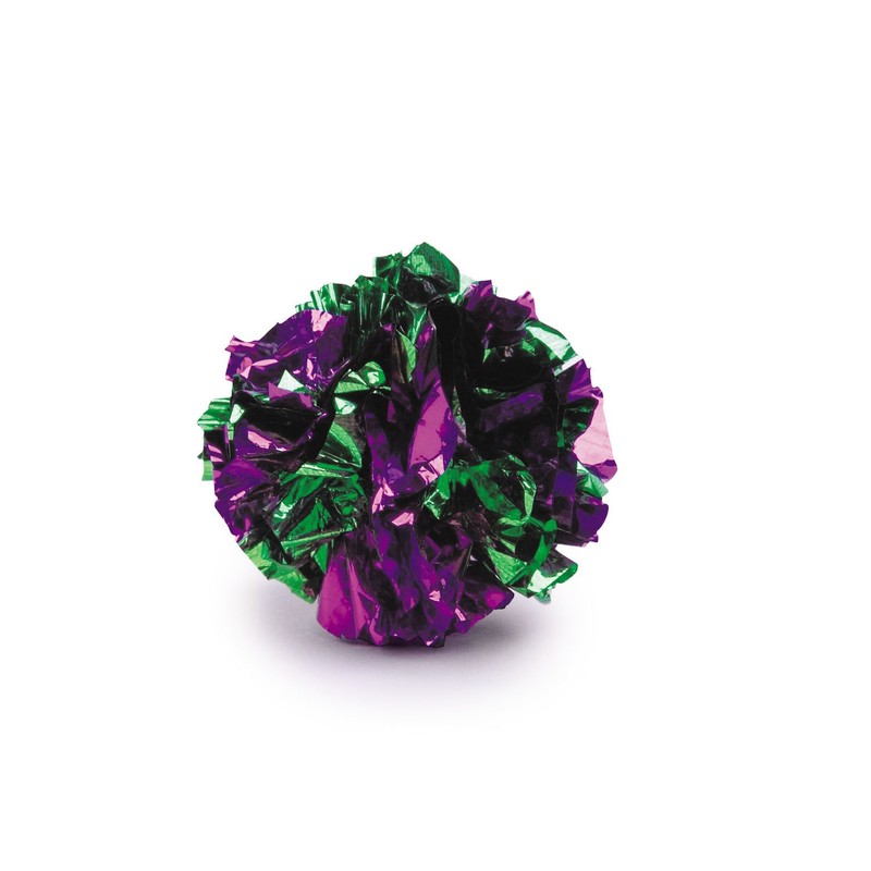 SAVVY TABBY Mylar Balls Cat Toys, 4-Packs