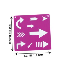 VILLFUL 1 Set Colorful Geometric Shape Art Stencils for Adults DIY Painting Templates for Crafts Home Decor and Imaginative Projects Lightweight Reusable Safe for Long Term Use