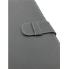 Carpeta Ejecutiva Oficio Con Bolsillo, Portablock Y Lengüeta Color Gris