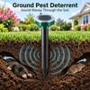 Solar Ultrasonic Pest Repeller for Yard 4 Pcs – Ground
