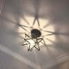 Clear Glass Star Flush Mount Moravian 8'' Star Ceiling Light