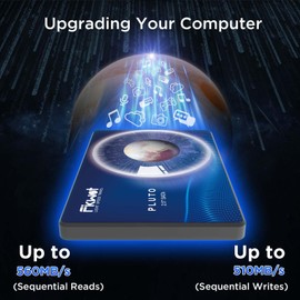 Fikwot FX815 256GB SSD, 2.5" SATA SSD, Internal Solid State Drive, Up to 560MB/s, 3D NAND SLC Cashe, Compatible with Laptop & PC Desktop