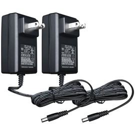 UL Listed 2 Pack 12V 2A 6ft Long Cord Power Supply Adapter, 2000mA 24W AC/DC Switching Adapter for LED Strip Light, CCTV Camera, Router, Monitor, DVR, Webcam, GPS, DC12V Transformer