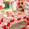 6Pcs Strawberry Party Tablecloth Strawberry Theme Table Cover 51 x