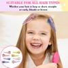 LAJUP Children's Multicoloured Hair Clips Girls Glitter, Pack of 20