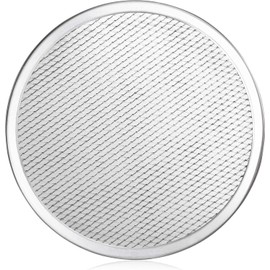 New Star Foodservice 50998 Restaurant-Grade Aluminum Pizza Baking Screen, Seamless, 20-Inch, Pack of 6