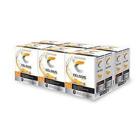 CELSIUS Sparkling Orange, Functional Essential Energy Drink 12 Fl Oz (Pack of 24)