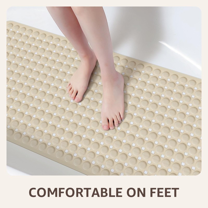 OTHWAY Bath Tub Shower Mat Non Slip, Bathtub Floor Liner