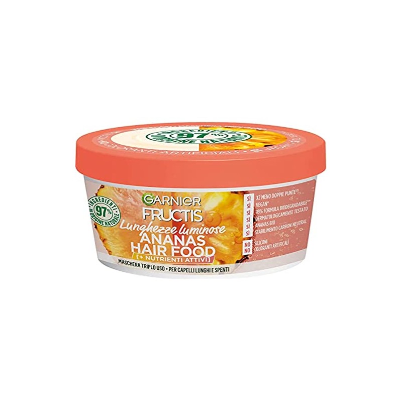 Garnier Fructis Hair Food Pineapple Maschera per Capelli 390 ml