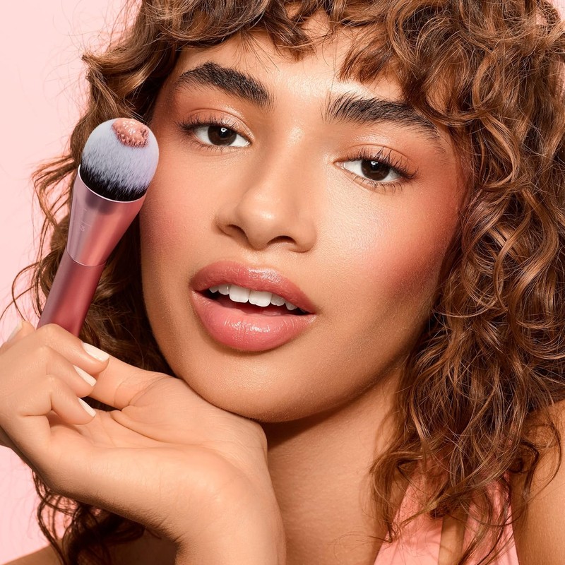 REAL TECHNIQUES, Power Pigment Blush Brush, Brochas para Maquillaje, Aplica