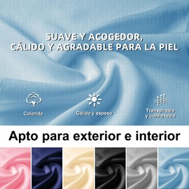 Ausein Mantón de Damas, Pashminas Mujer, Bufandas de Cachemira Suave, Hermosa Estilo,Moda,Lisa,Chalina Elegante,Recuerdos de Bodas Fiestas, Accesorios de Invierno y Ideal Regalos para Mamá, Abuela