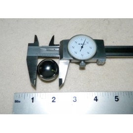 Ball Baron  Pinball Replacement 5 [FIVE] 1-1/16" High Polish Chrome Steel