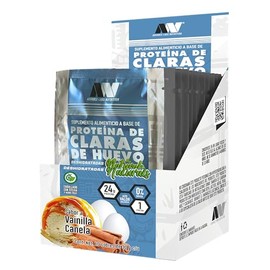 Advance Labs Nutrition Sobres de Proteina a base de claras de huevo deshidratadas Naturals 30 grs CU  Caja con 10 sobres  endulzada con Stevia y Monk