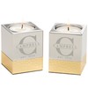 Personalization Universe Lavish Last Name Set of 2 Engraved Silver