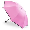 Yoyi Goods Raised Flower Pattern Folding Umbrella, Parasol, Rain Umbrella,