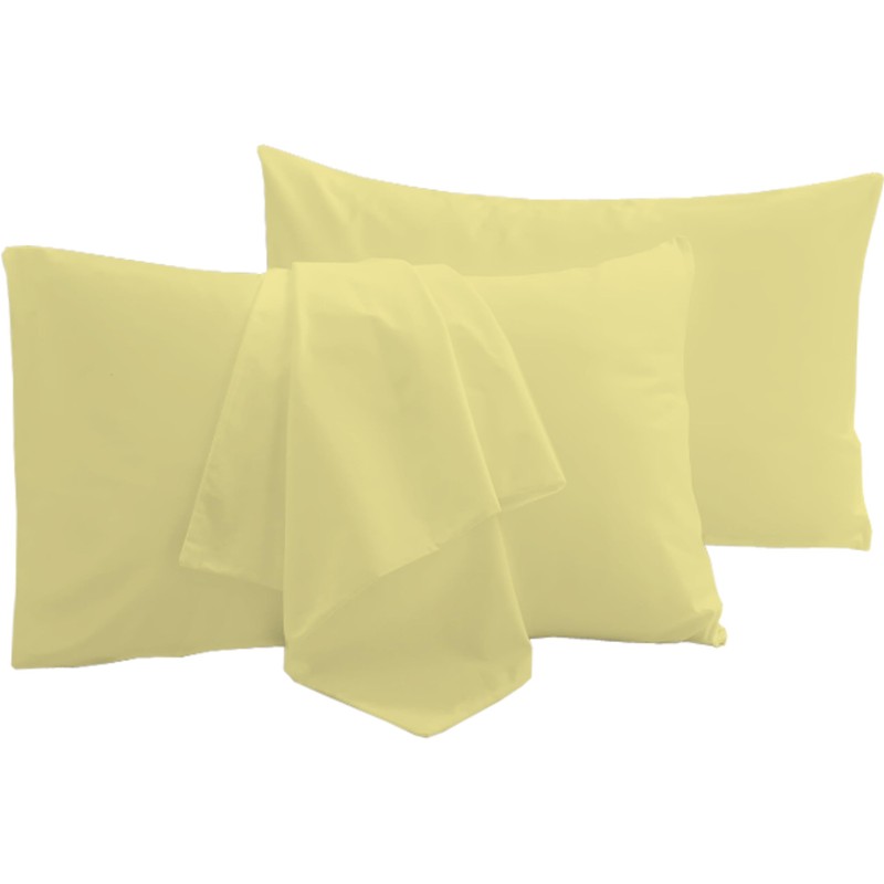 R&Z Plain Dyed Luxury Polycotton Housewife New 2 x Pillow