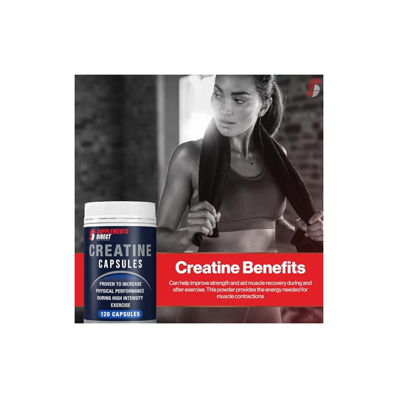 Supplements Direct - Creatine Monohydrate Capsules - 500mg - 120
