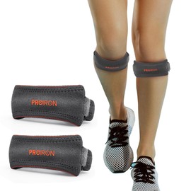 [PROIRON] Knee Strap, Gray & Orange [Pack of 2]