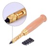 Adjustable Wood Handle Screw Hole Punch Handheld Leather Waistband Watchband