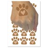 Paw Print with Heart Dog Temporary Tattoo Water Resistant Fake