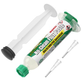 BEEYUIHF No-Clean Electronic Flux, High Activity Solder Flux Paste, SMD Soldering Flux for Electronics, 10 mL Syringe Electrical Flux for BGA/LED/PCB/CPU/IC #8491