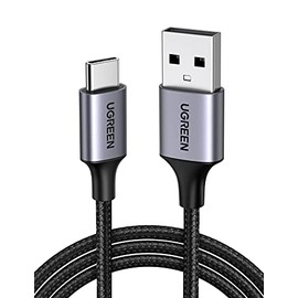 UGREEN Cable USB a USB C, cable Carplay de automóvil USB A a tipo C, cable USB C trenzado de carga rápida compatible con iPhone 16/16 Plus/16 Pro/15, 