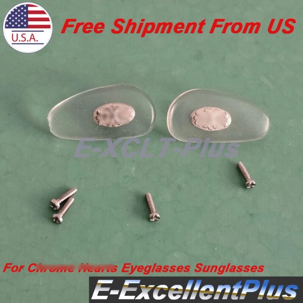 Unbranded 2PCS Replace For Ch rome H earts Eyeglasses Sunglasses
