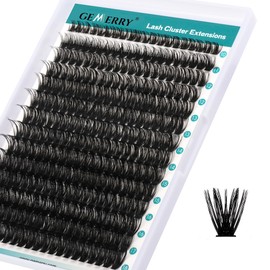 GEMERRY Individual Eyelashes 60D Curl Cluster Lashes Natural Eyelash Extension 280pcs Mixed Tray Reusable Handmade Home Application (60D-0.07D-10-18MIX)