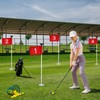 Riakrum 9 Pcs mini golf flags for yard 8.9 x