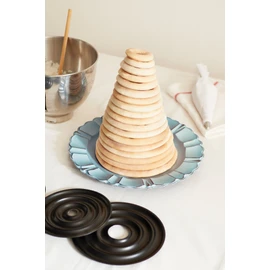 Fox Run Baking Gadget, Non-Stick Kransekake Mold, Norwegian Wedding Cake Rings