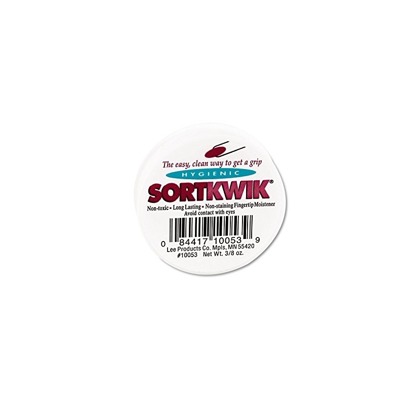 LEE 10053 Sortkwik Fingertip Moisteners, 3/8 oz, Pink, 3/Pack