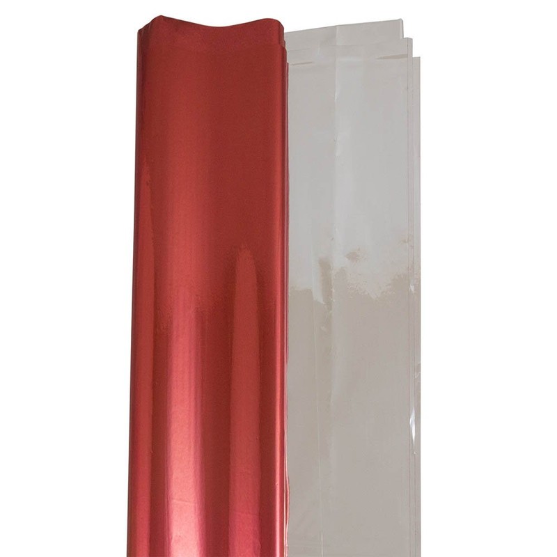 JAM PAPER Tissue Paper - Red Mylar - 3 Sheets/Pack