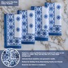 Newbridge 52 x 70 Inch Rectangle Fabric Tablecloth, Blue Amani