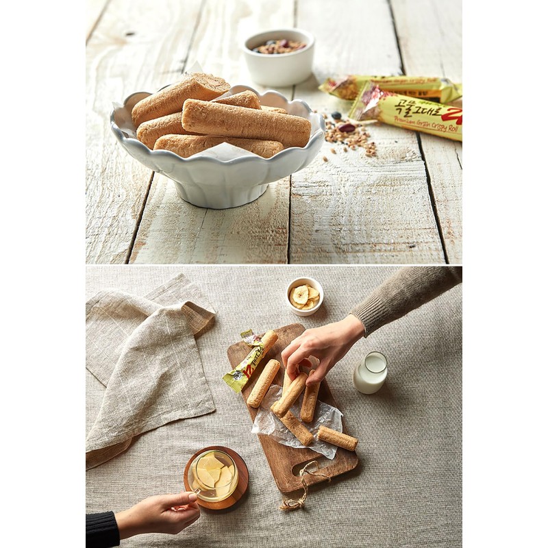 LENITH Korean Premium Multi Whole Grain Baked Crispy Rolls 21