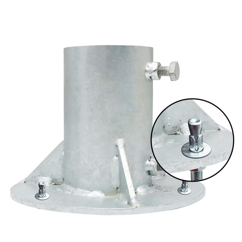 Aiwaiufu Chain Link Fence Post Base, Round Post Base Mount