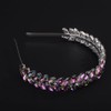 BERYUAN Multi Rhinestone Crystal Headband Teardrop Rhinestone Headband Simple Rhinestone