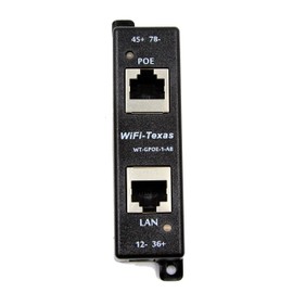 Poe Texas PoE Injector - Single Port 4 Pair PoE+ Injector/Splitter - Power Over Ethernet Passive PoE Adapter for 802.3af / PoE+ / PoE++ 10/100/1000 Gigabit Data - Mode A/B Wall Mount Plug & Play