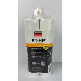 Simpson ET-HP Strong Tie Concrete Masonry Anchoring Adhesive Epoxy 22 fl oz
