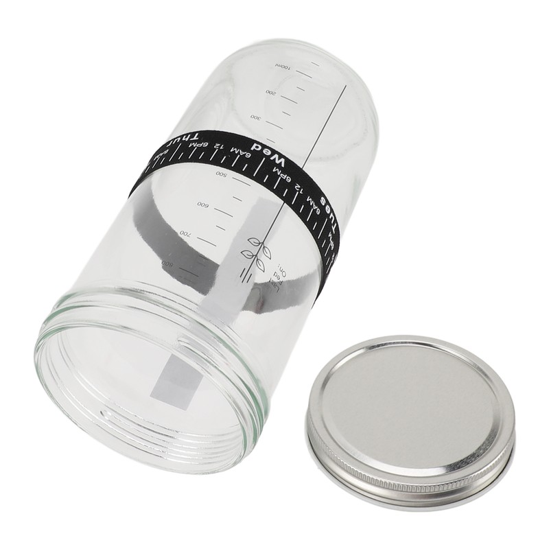 Sourdough Bread Starter Kit 34oz Glass Jar with Lid Date