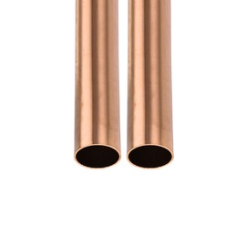 DTGN 30 mm x 1 mm x 100 mm (AD x Wall TxL) Copper Pipe - 2 Pack - Good for Machine Equipment DIY Decorative Frame - Round Metal Hoses