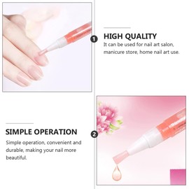 BETOOKY Aceite Nutritivo para Uñas y Cutículas 6 Piezas Lápiz Transparente para Cuidado y Reparación de Cutículas Hidratante y Fortalecedor para Manicura Profesional