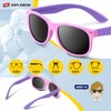 RIVBOS Kids Sunglasses for Girls Boys with Strap Polarized UV