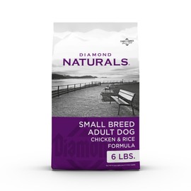 Diamond Naturals Small Breed Chicken and Rice Formula Adult Dry Dog Food with Protein from Real Chicken, Healthy Fats, Probiotics and Essential Nutrients for Small Breed Dogs 6lb