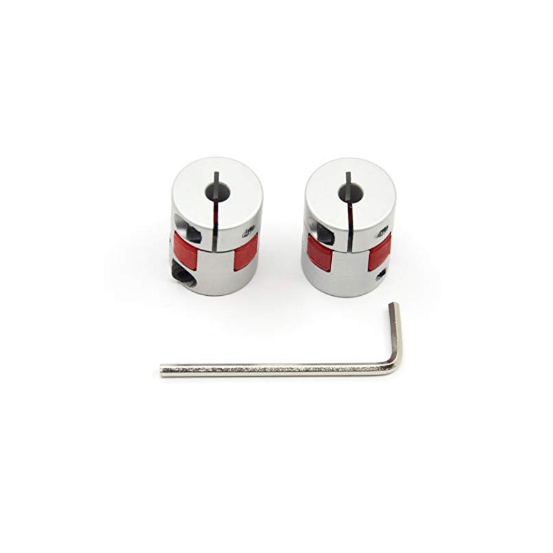Befenybay 2pcs 5 mm to 5 mm Aluminium Plum Flexible