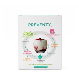 STEVIA+INULINA Endulzante con Fibra Prebiótica, Caja 40 Sticks