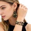 Bmpzery Camo Earrings for Women & Men, Camouflage Bracelet &