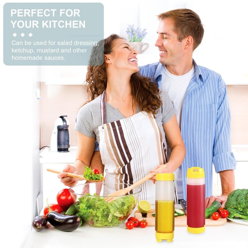 20Oz Inverted Plastic Squeeze Bottles, Refillable Tip Large Valve Dispenser