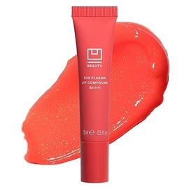 U Beauty The PLASMA Tinted Lip Compound - Shimmery Peach Plumping Lip Gloss, Hyaluronic Acid & Shea Butter Deeply Hydrate - Salicylic Acid & Peptides Visibly Smooth and Improve Lines, Bellini - 15 mL