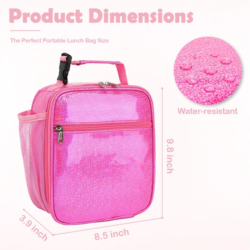 FlowFly Kids Lunch box Insulated Soft Bag Mini Cooler Back