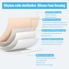 ZD Silicone Foam Dressing with Border Adhesive 4"x4" Waterproof Wound